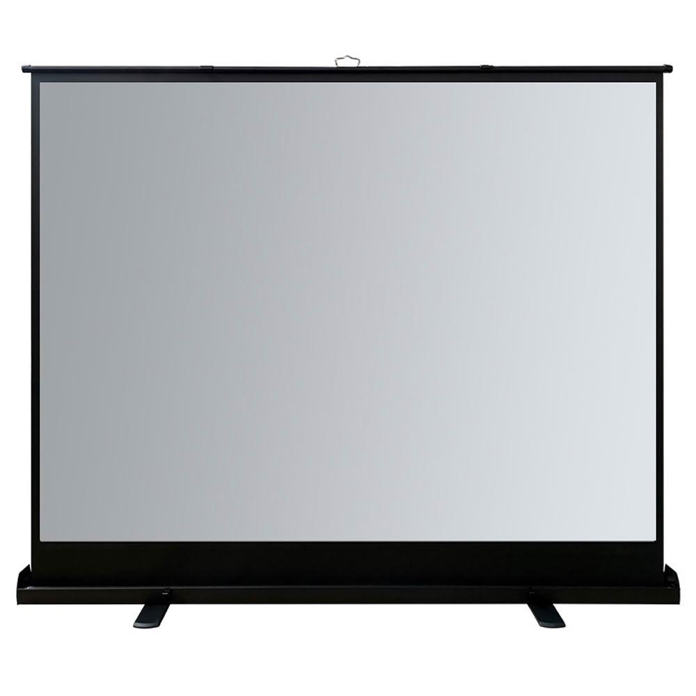 【RTAKO】氣壓式地拉投影布幕100吋(4:3)  便携免打孔地拉幕 抗光幕布 高清投影仪布幕 手拉幕