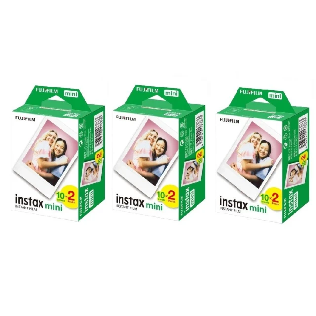 【FUJIFILM 富士】FUJIFILM 富士 instax mini 空白底片 六盒（60張）拍立得底片