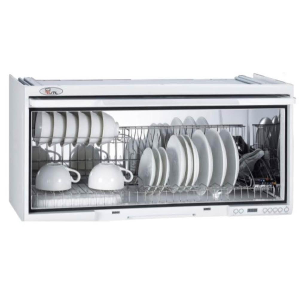 【喜特麗】JT-3690Q 懸掛式烘碗機 (含基本安裝)|90公分|臭氧殺菌|電子鐘|不銹鋼筷架|