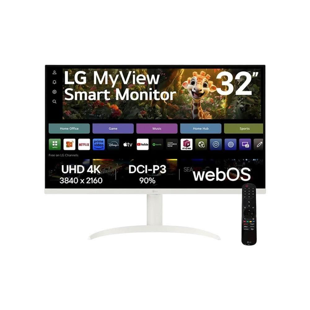 【LG 樂金】LG 樂金 32SR75U-W 智慧聯網螢幕 32型/4K/VA/內建喇叭/Type-C/AirPlay 2