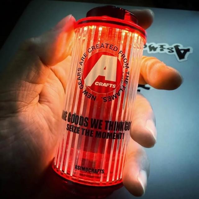 Asimocrafts x 38explore 聯名MIYABI 38KT燈半透明紅色款-含電池【好勢