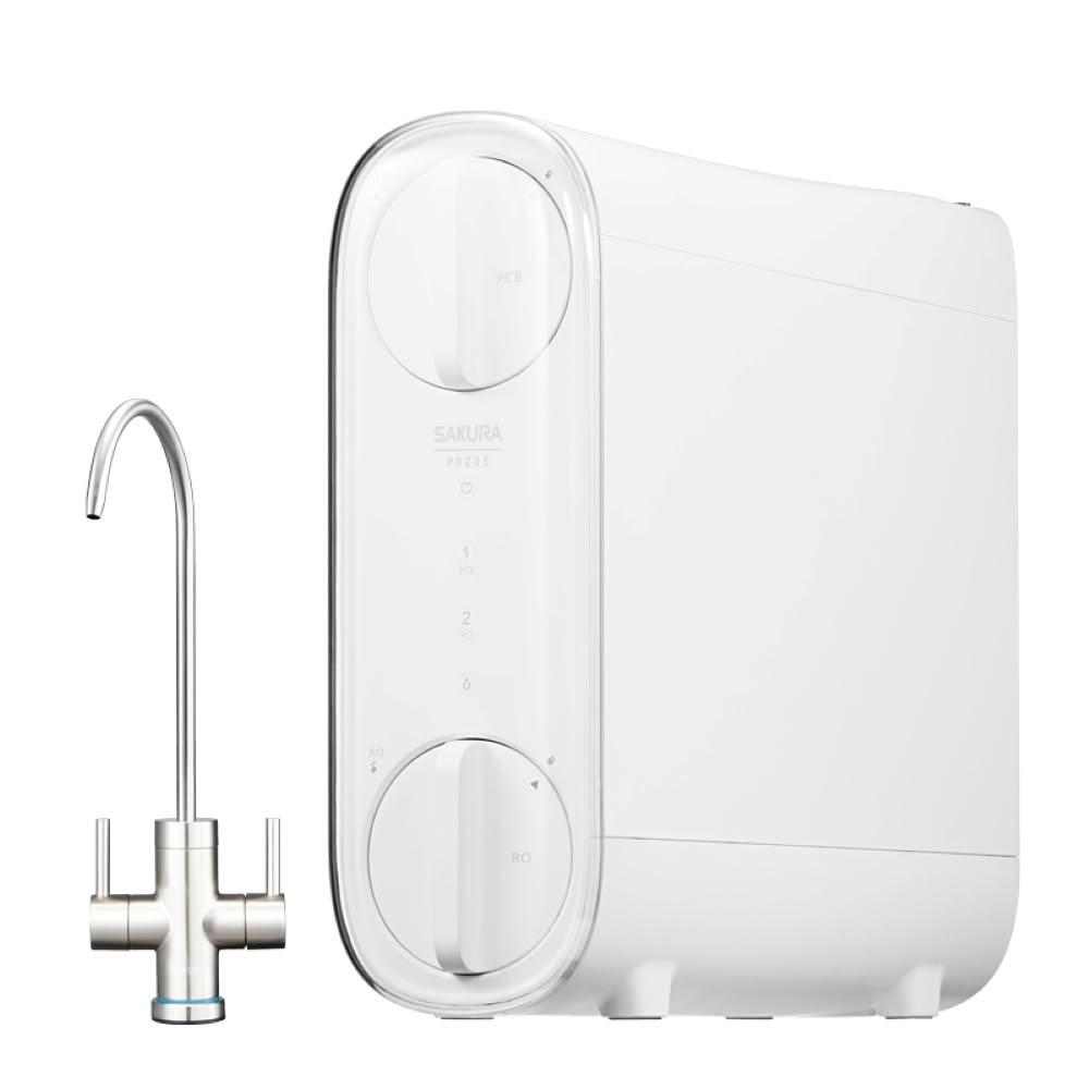 【SAKURA 櫻花】P-0235A 雙效RO淨水器 (含基本安裝)｜600G｜雙出水設計｜無桶設計｜輕薄機身｜純水回流｜