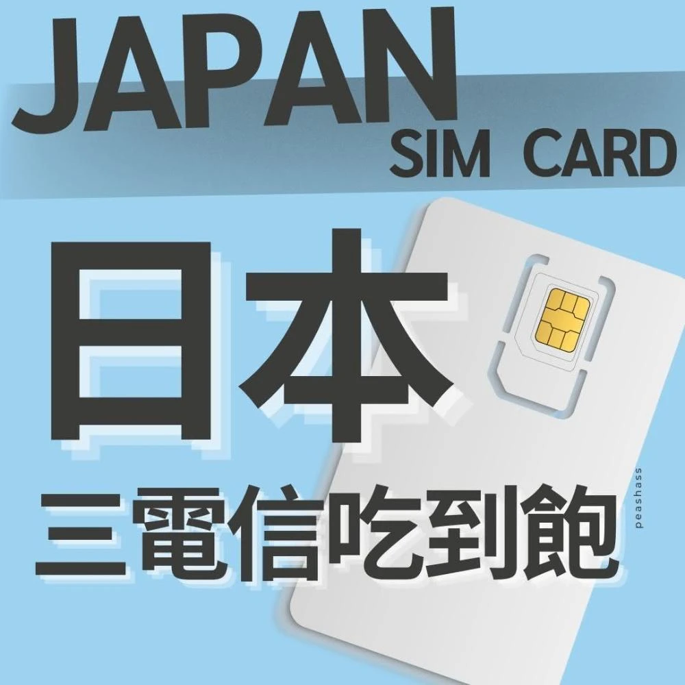 |🍑桃子日本吃到飽網卡🍑| 3~30天→日本三電信吃到飽不降速←(日本網卡 日本網路 日本 sim卡)