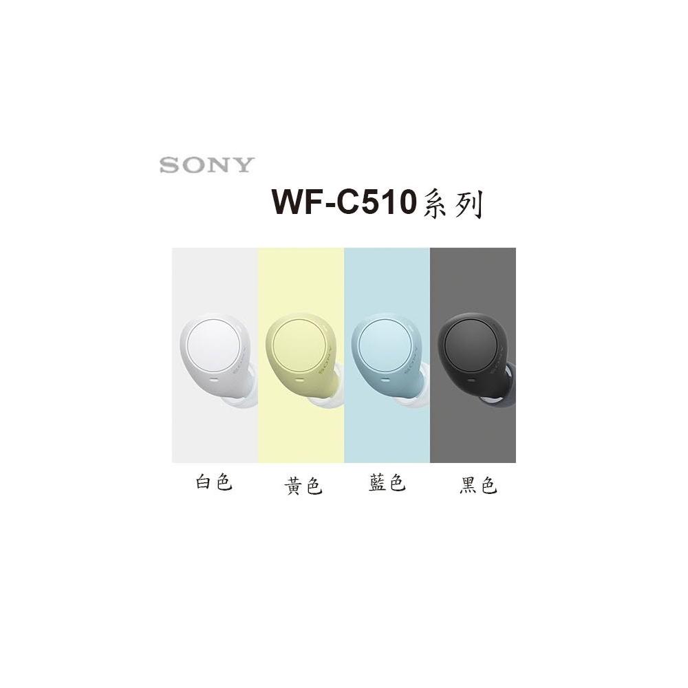 SONY 索尼 WF-C510 藍芽5.0 入耳式耳機 有麥克風 TYPE-C 充電 多色選擇 通用通用耳機