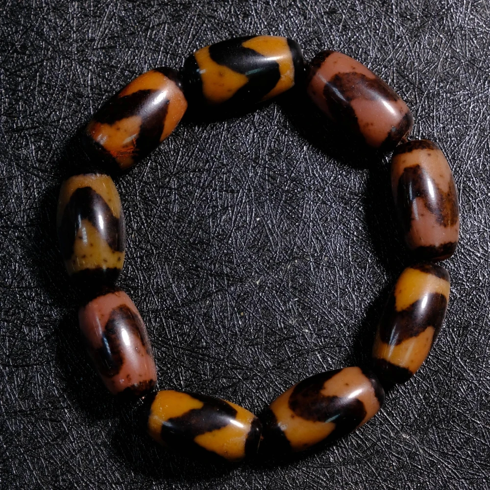 小年份特殊白瑪瑙多寶達洛天珠手鍊｜避邪、護身、小人退散、情緒平穩