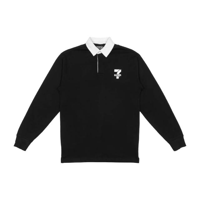 預購 7collection 7-Eleven® B&W Rugby Shirt 黑白拼接長袖橄欖球衫