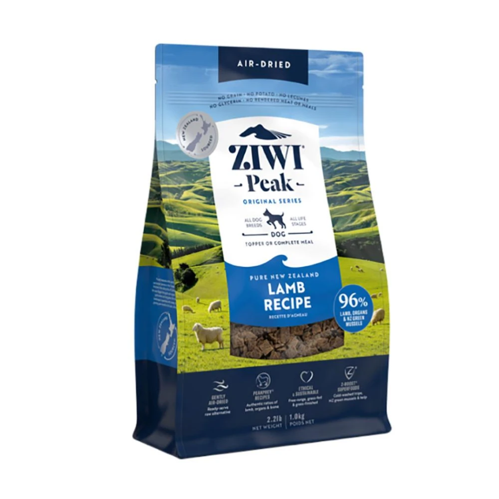 【ZIWI 巔峰】經典系列狗糧 羊肉1kg/2.5kg/4kg(狗飼料/全犬/成犬/生食肉片)