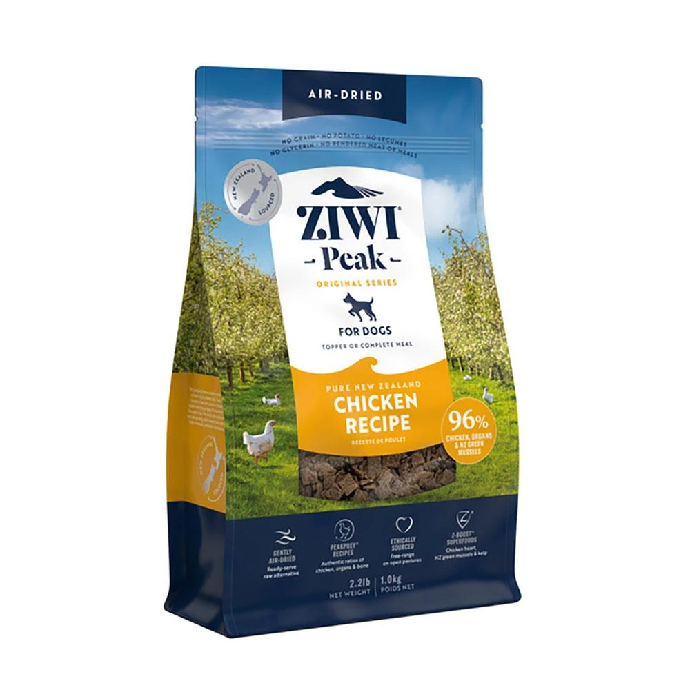【ZIWI 巔峰】經典系列狗糧 雞肉1kg/2.5kg/4kg(狗飼料/全犬/成犬/生食肉片)