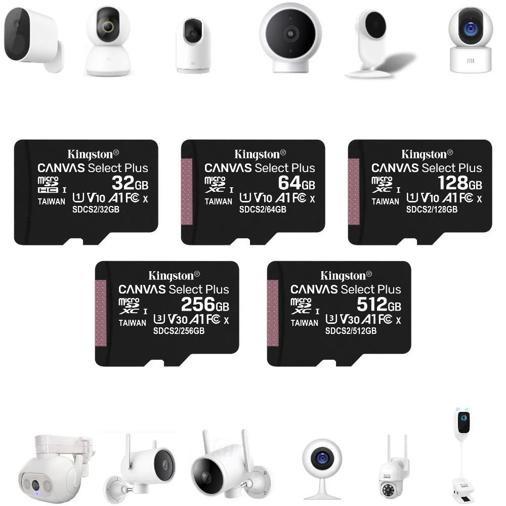 【Kingston 金士頓】金士頓記憶卡 適用小米｜米家攝影機 U1 Micro SD卡 32G 64G 128G 256G 2K PRO 雲台版