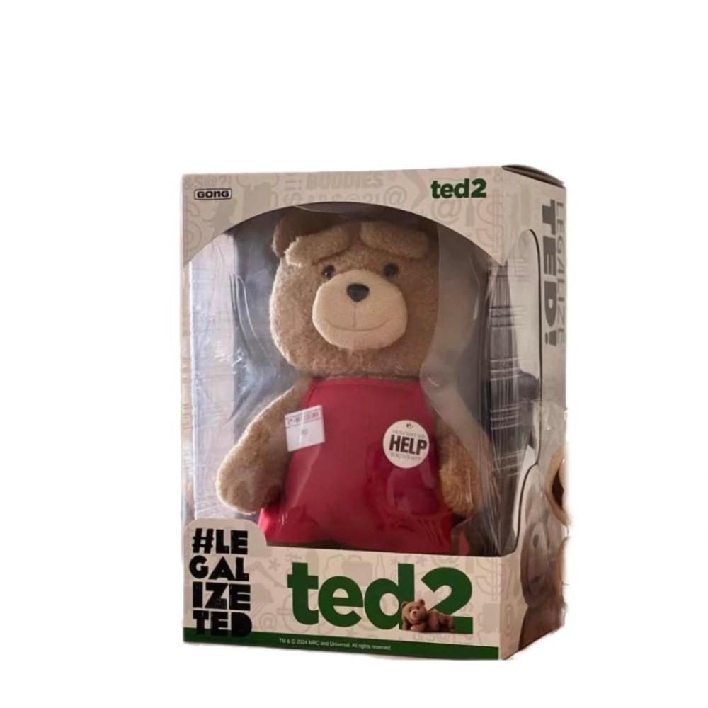 【POPMART 泡泡瑪特】POP MART X GONG Ted 2泰迪熊可動毛絨玩偶 毛絨玩偶 可替換嘴型 全新 大娃