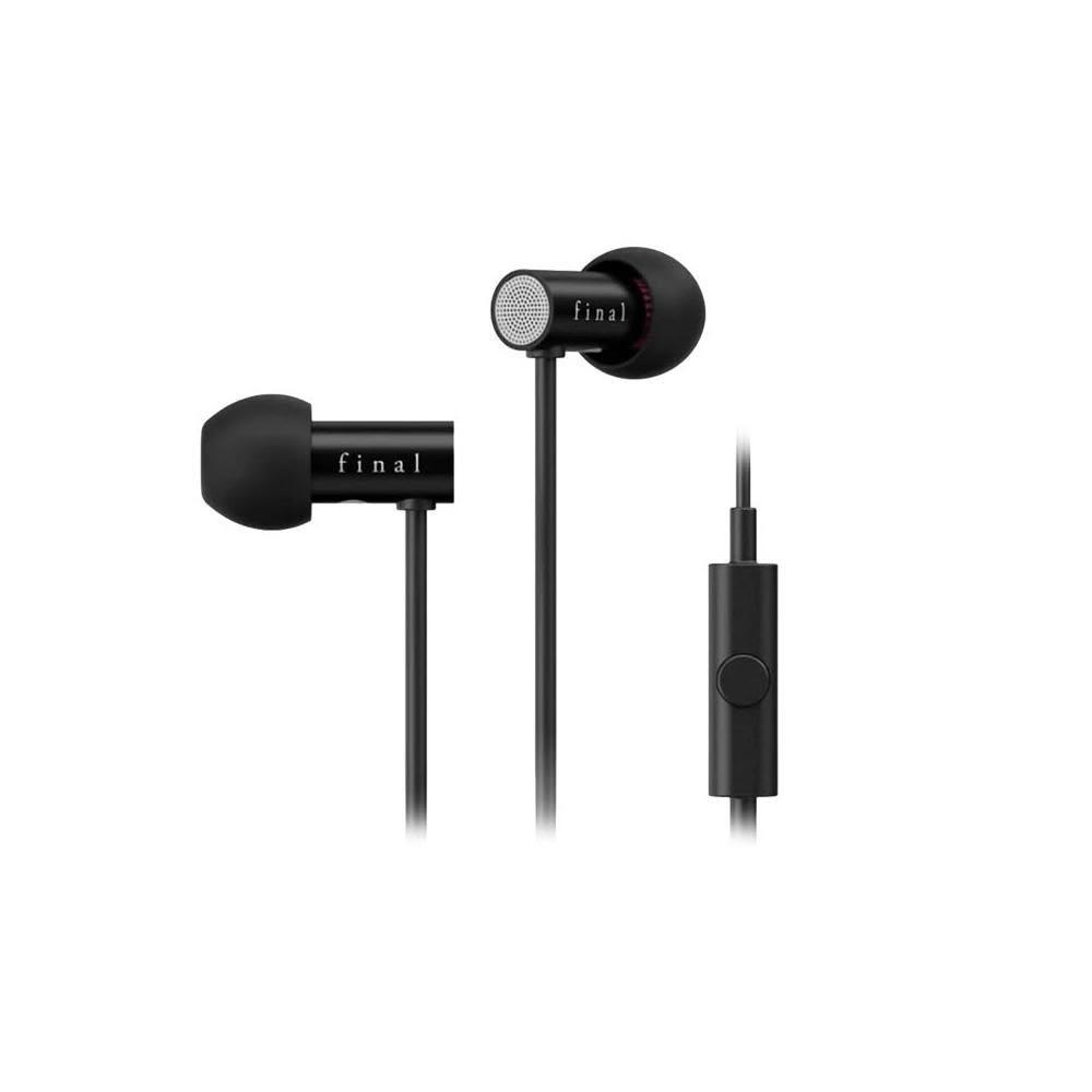 【Final】E2000C 線控麥克風 耳道式耳機 霧黑 入耳式 附原廠收納袋
