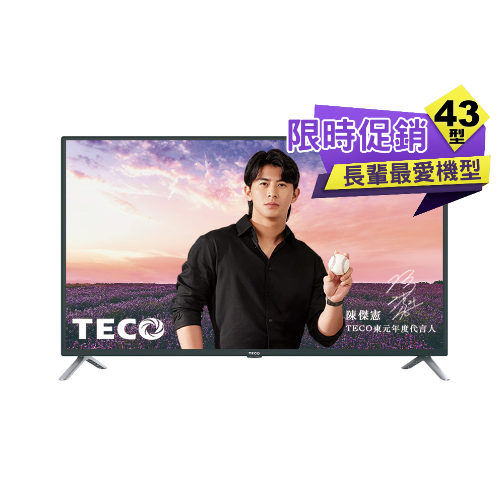 【TECO 東元】43吋FHD低藍光液晶顯示器 TL43A10TRE 全新三年保固