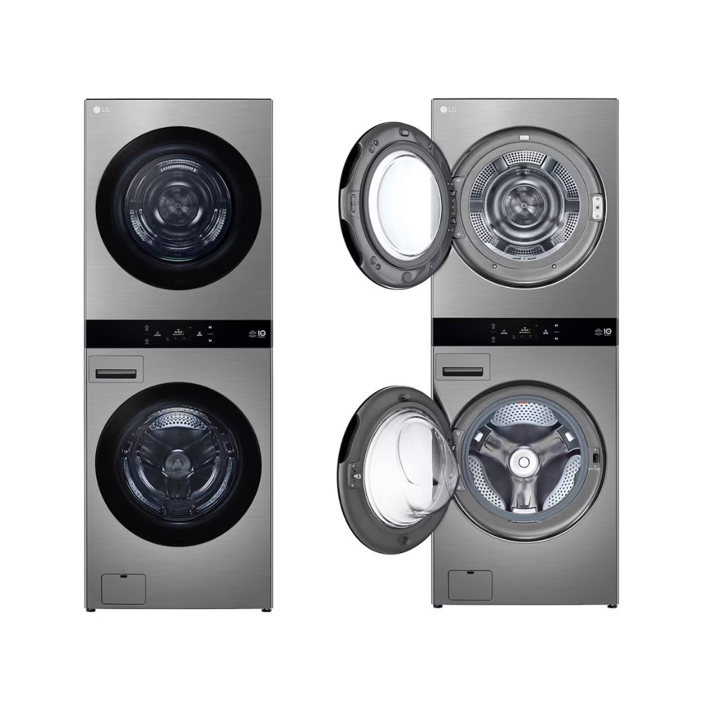 【LG 樂金】WD-S2220VM 洗22公斤+乾20公斤 WashTower AI 智控洗乾衣機第二代｜星辰銀 (含基本安裝)