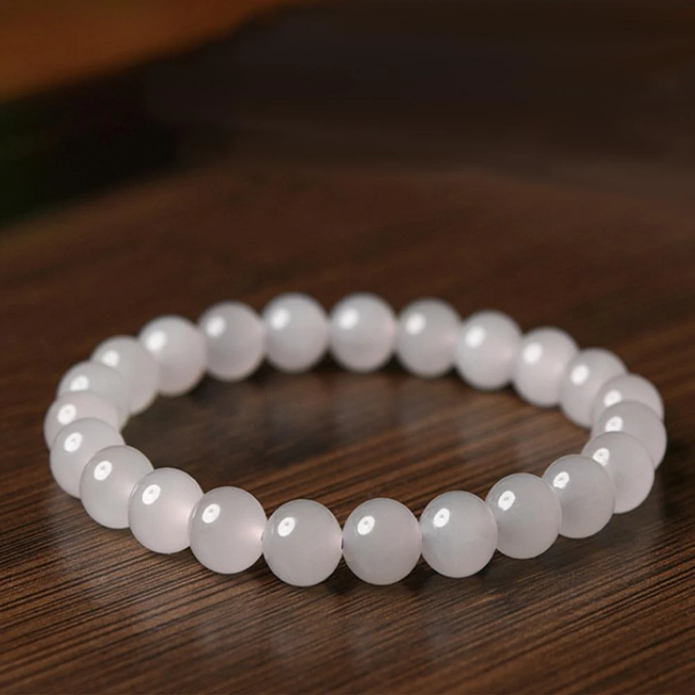 Paiya 派亞】8-10mm天然和田玉煙紫手串附簡體字鑑定證書不可加量