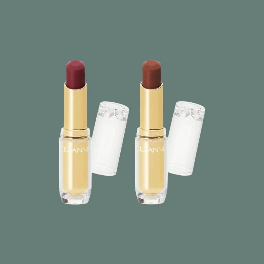 CEZANNE】塞尚持久潤澤唇膏｜倩詩麗保濕金管口紅持色飽和度高