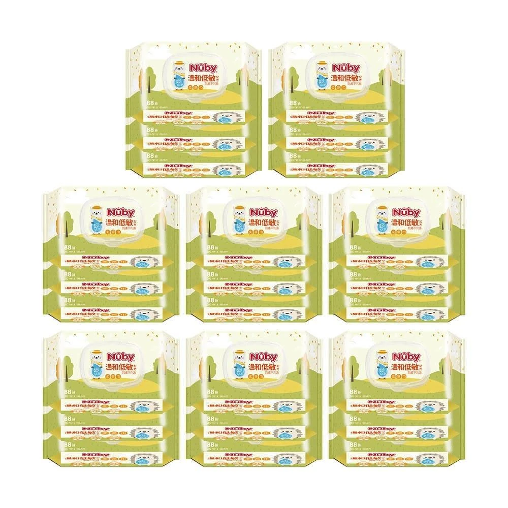 【Nuby】EDI 超純水柔濕巾88抽-24包入/箱購