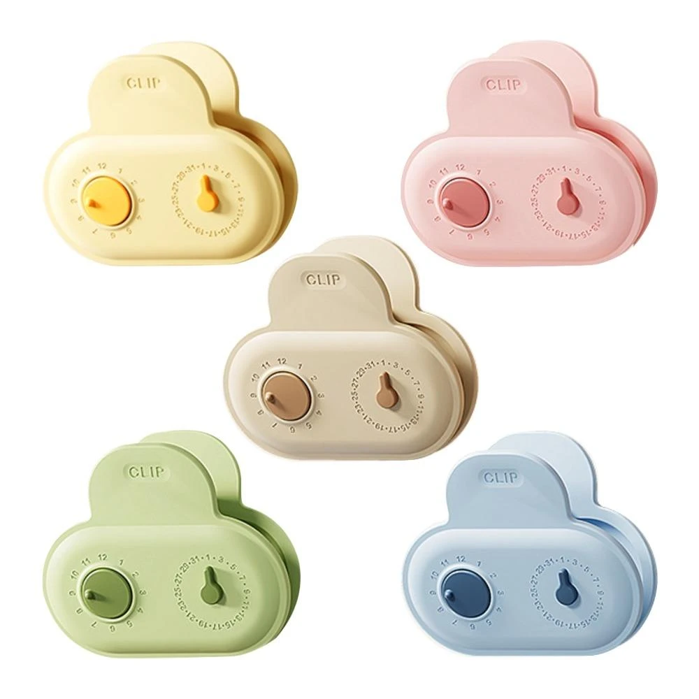 【美得像專櫃】磁吸式食品夾 可記錄日期 多功能封口夾 冰箱貼 便條夾 食材保存管理 冰箱便條夾