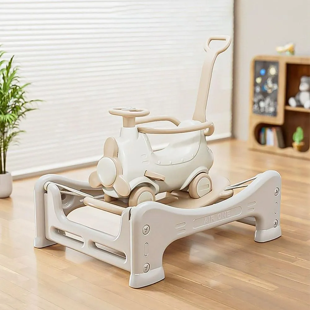 【LEMU 樂牧】兒童搖搖馬 搖搖馬推車 兒童搖搖馬蹦床組（搖搖馬/兒童玩具/搖搖馬推車）