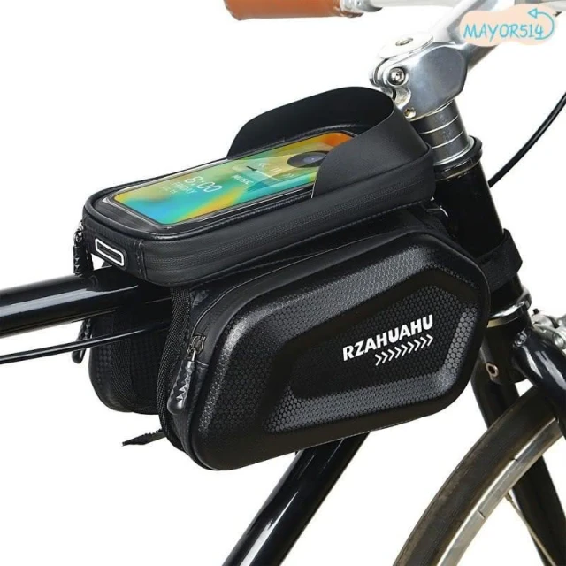 ⭐臺灣現貨⭐自行車包 騎行前樑包 馬鞍包 單車包 腳踏車包 上管包 7吋手機包 車管包 山地車置物袋 雙包防水騎行裝備
