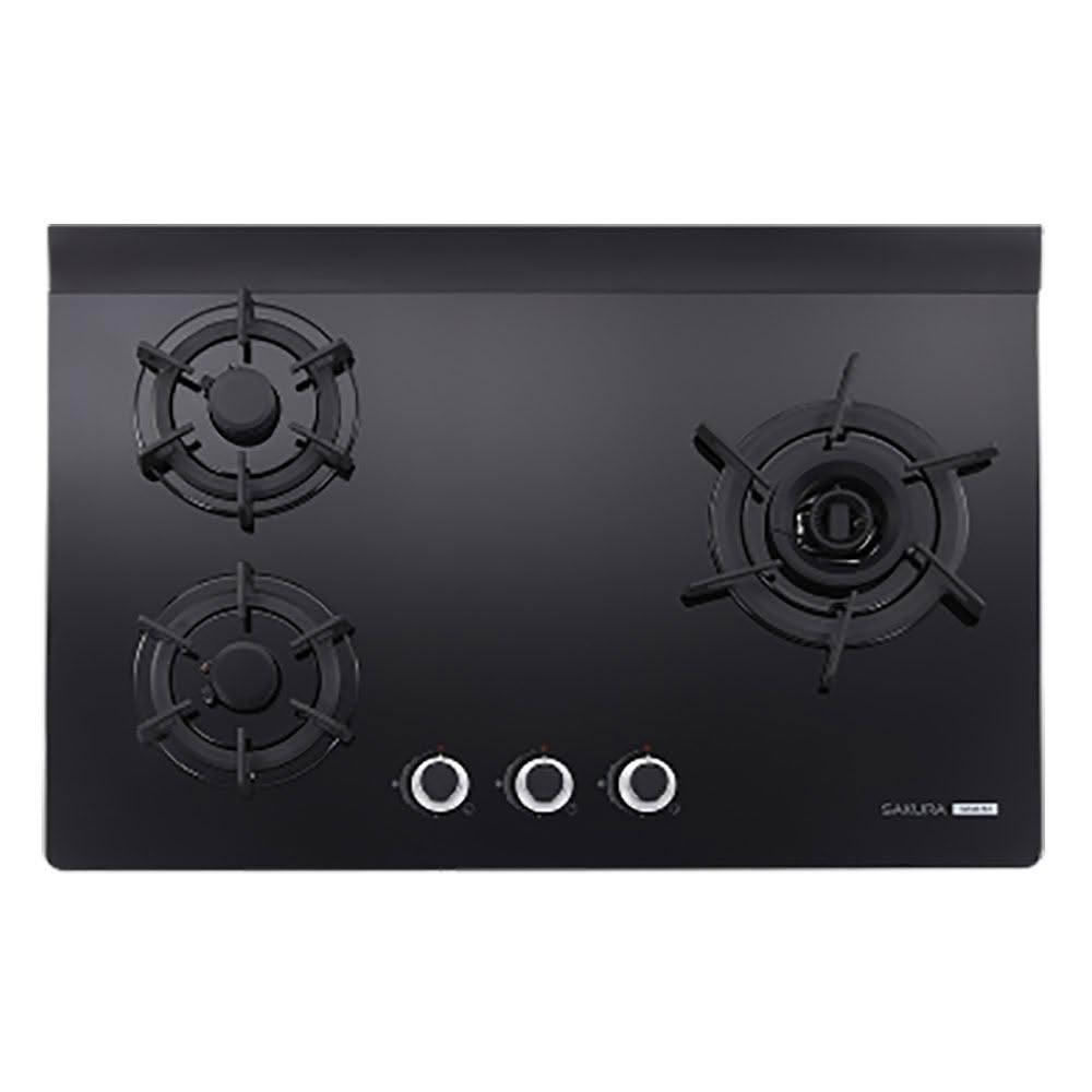 SAKURA櫻花 智能 雙炫火 三口 玻璃檯面爐 黑玻 G2932AG 瓦斯爐 雙炫火 三口爐 (全國安裝)