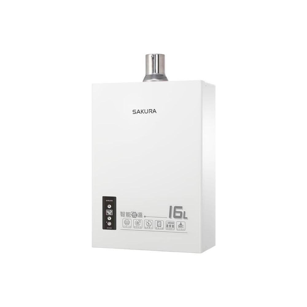 SAKURA櫻花 智能恆溫 DH1605A 熱水器 16公升 強制排氣 同1603 1601 1605 (全國安裝)
