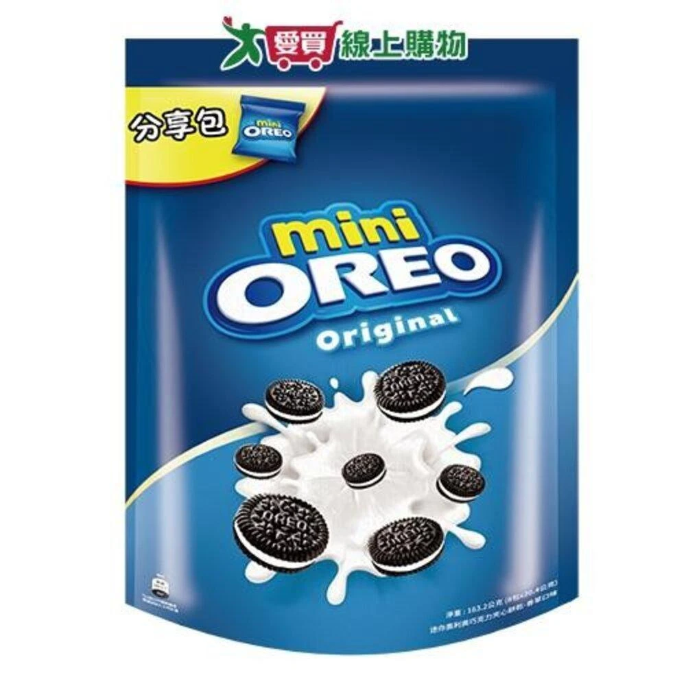 【OREO 奧利奧】迷你奧利奧隨手包香草163.2G 愛買
