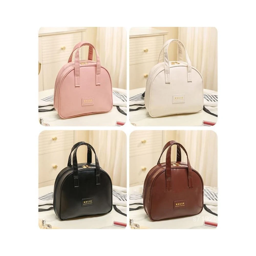 輝輝優選 便攜大容量2025新款立體化妝刷收納手提防水化妝包女士貝殻時尚