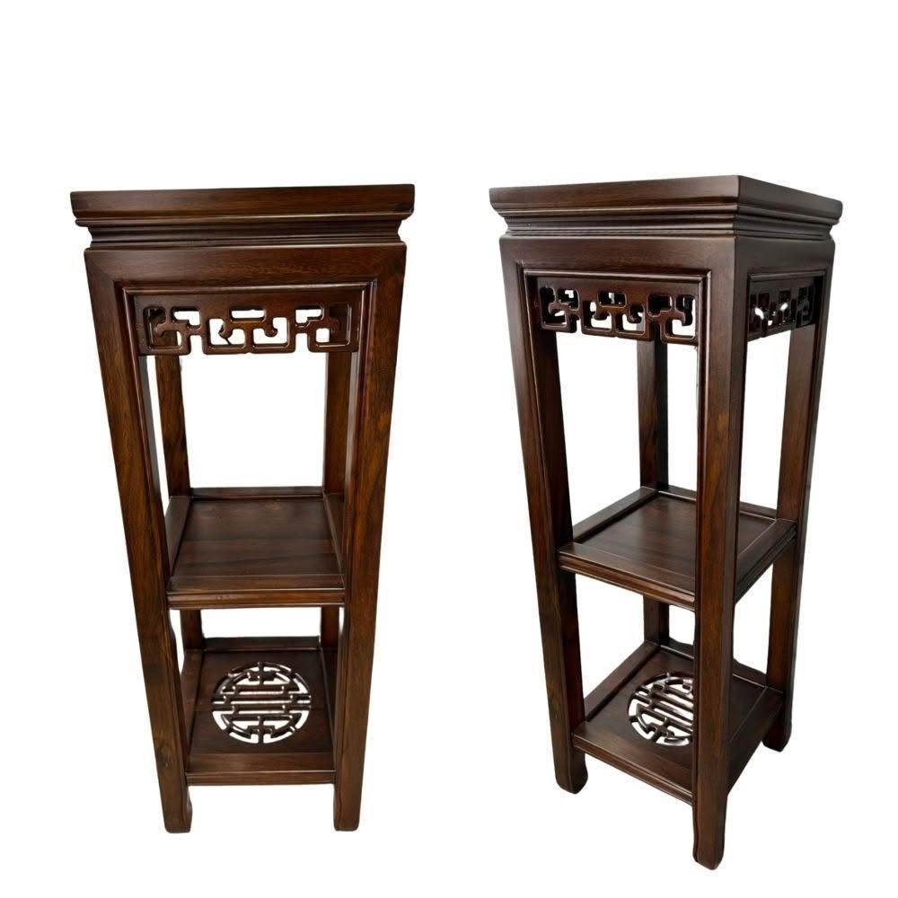 永羣沉香小花台雞翅木花台仿古傢具藝品展示桌桌子收納