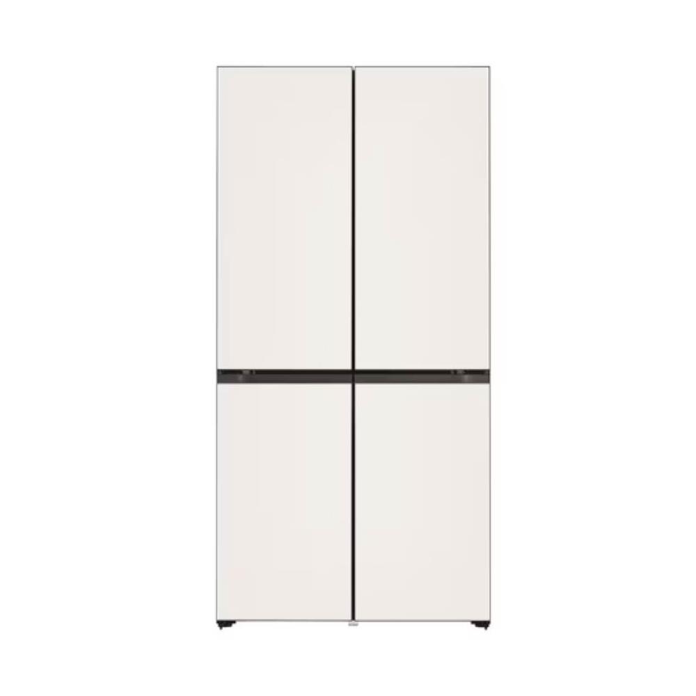 LG樂金 GR-BLF61BE 型號雙門冰箱，容量達610L適合大家庭使用，尺寸914 x 1860 x 680mm，重量137kg，採用變頻馬達技術，左右開門設計，白色系外觀簡約現代。產地中國，全機及壓縮機保固1年，含基本安裝服務，BSMI許可依原廠公告。600公升以上大容量，環保高效，滿足日常儲鮮需求。