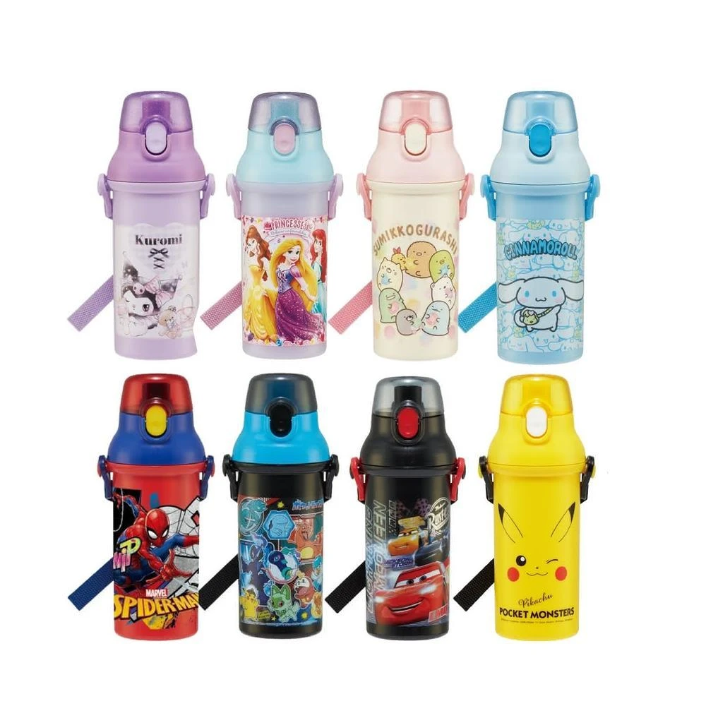 Skater】日本製直飲式銀離子抗菌兒童水壺PSB5SANAG 480mL