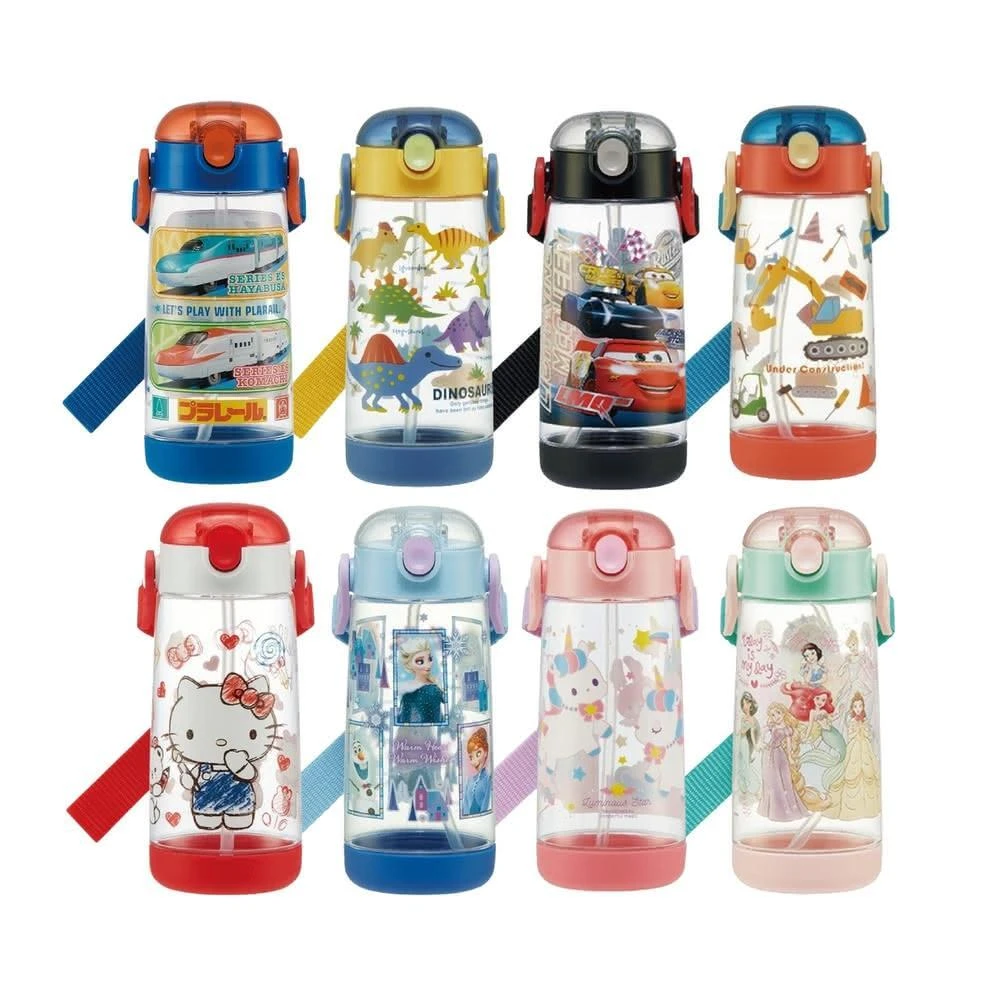 【Skater】日本進口 兒童吸管背帶水壺 PDSH5480mL