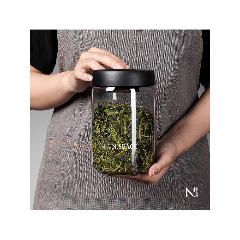 茶葉真空保存罐 電鍍遮光 耐熱玻璃可加熱消毒 茶葉保存罐 茶葉罐 茶葉保鮮罐 保鮮罐 茶葉保存罐