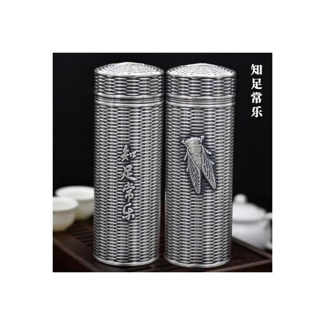 免運+ 台灣出貨可開統編999純銀高級銀水杯足銀內膽全銀養生保健茶杯高