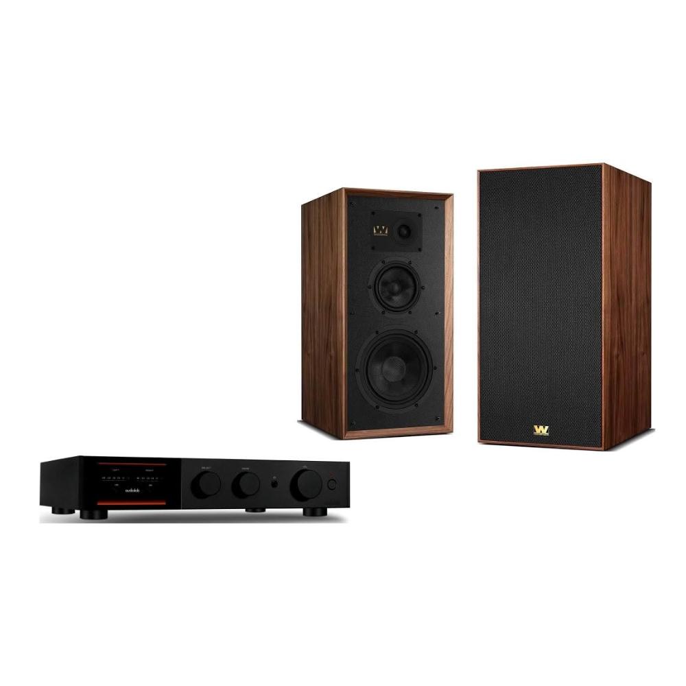 英國 Audiolab 9000A 綜合擴大機 + Wharfedale Super Linton 喇叭
