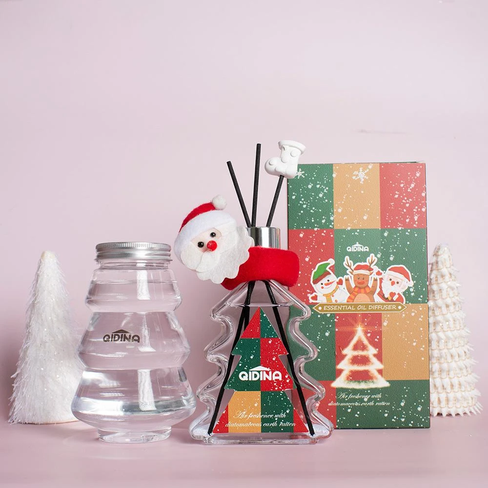 【QIDINA】聖誕狂歡造型擴香瓶200ml+造型補充瓶500ml/ 交換禮物 送禮盒 生日禮物 聖誕禮物 婚禮小物 聖誕節禮物