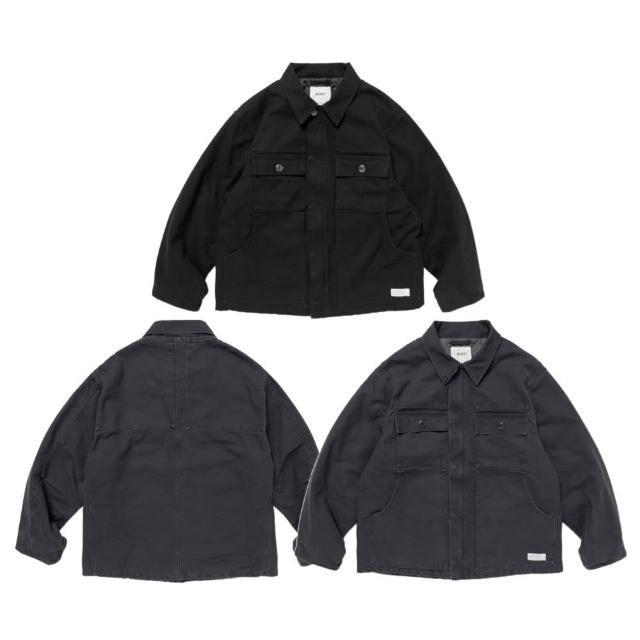Wtaps 2025AW MICH / JACKET 黑/炭灰外套252WVDT-JKM01