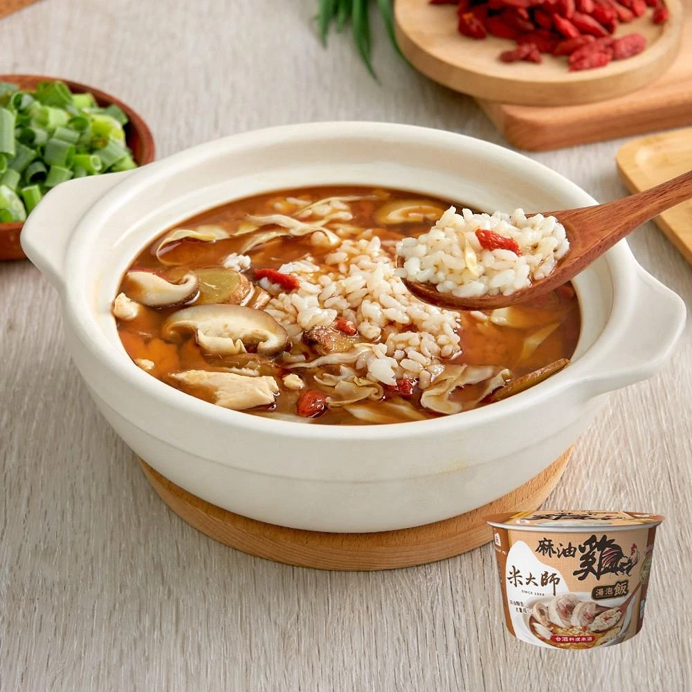 【米大師】湯泡飯 (菠菜蛋花/羅宋番茄/麻油雞/川香麻辣牛肉/肉燥蒸蛋/鮮蝦蒸蛋/赤味增)