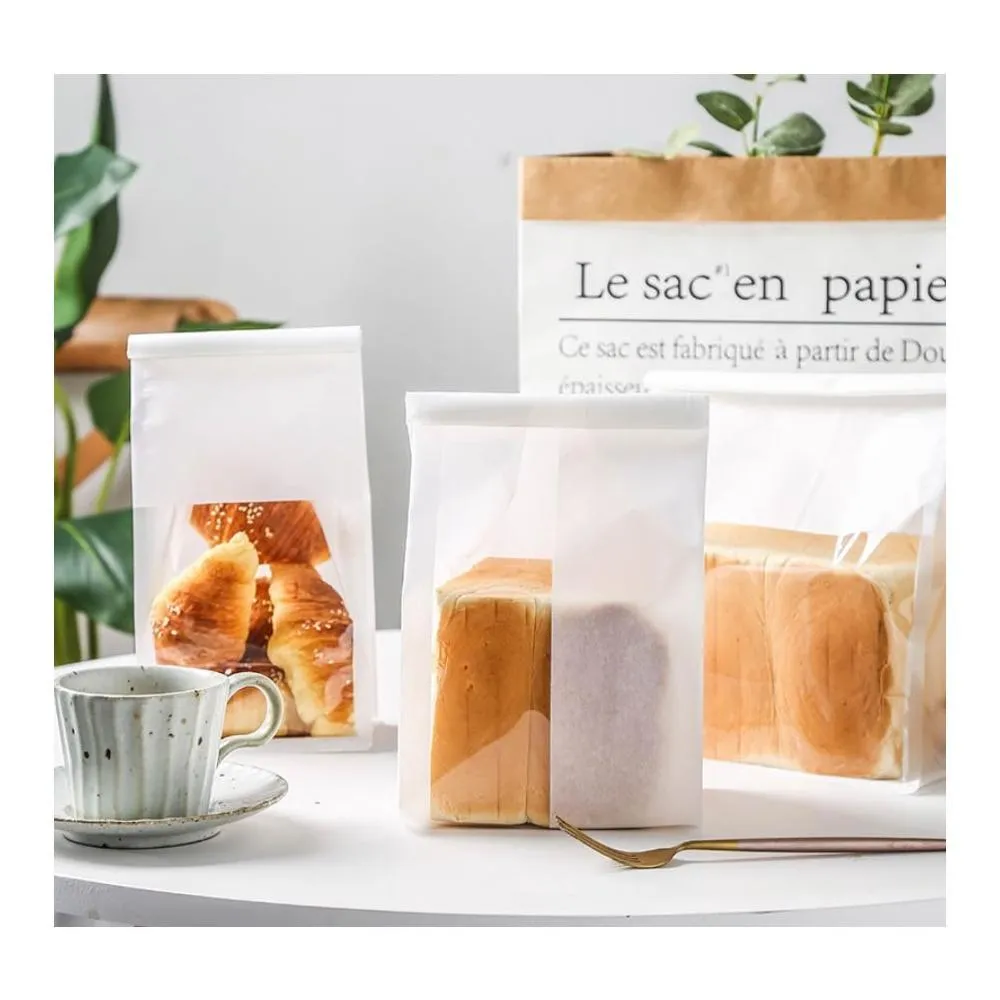 嚴選SHOP 1入 鐵絲封口吐司袋 自封口土司袋 紙袋 雪Q餅牛皮包裝袋 糖果餅乾自立袋 牛軋餅包裝袋 D206