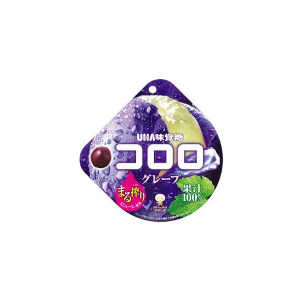 【UHA 味覺糖】UHA 味覺糖 kororo 葡萄果汁軟糖 48g