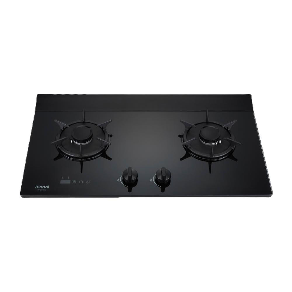 【林內】RB-L2620G(B) 檯面式彩焱玻璃雙口爐 (含基本安裝)｜彩焱系列｜檯面爐｜三層火｜新式導流槽｜雙口定時｜瓦斯爐｜