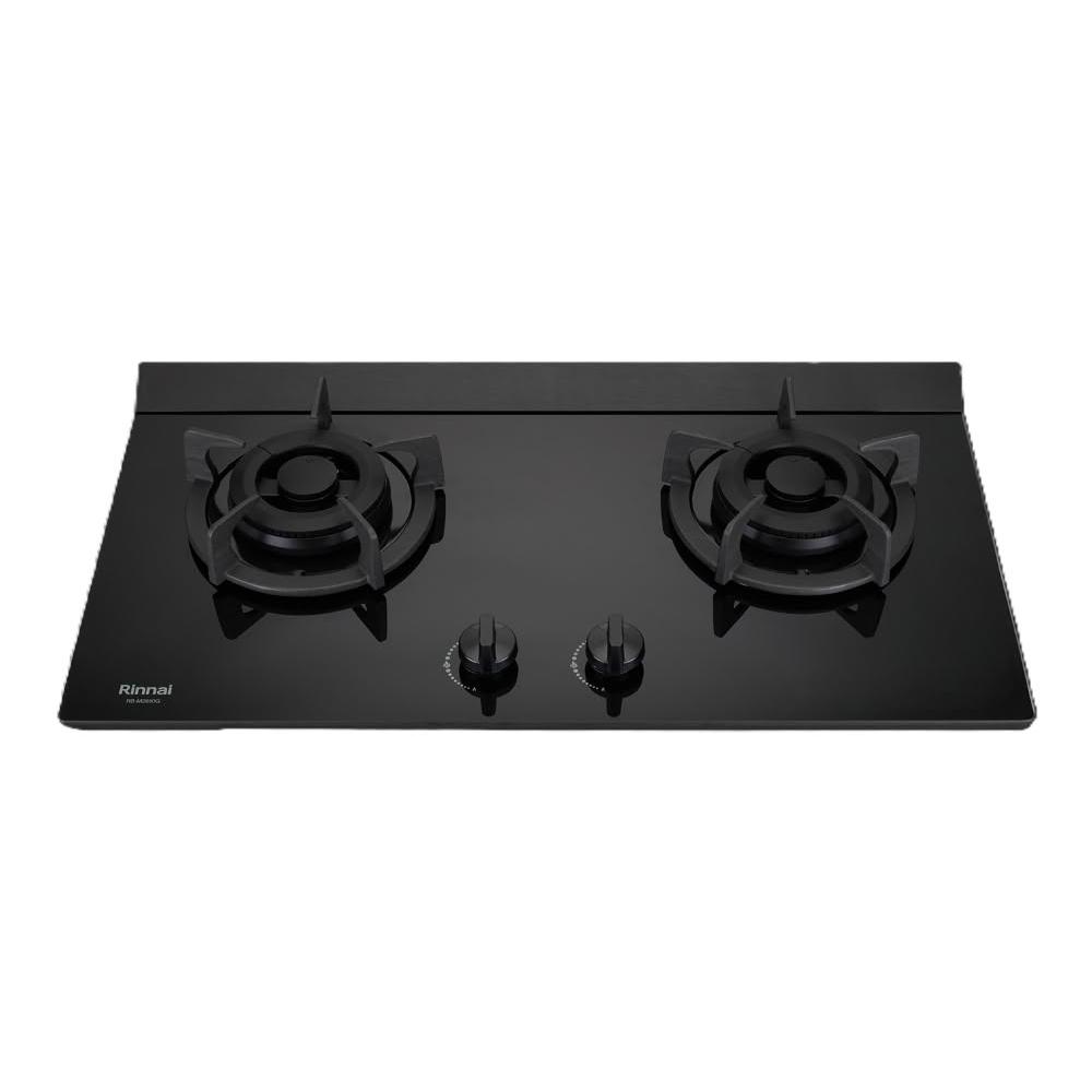 【林內】RB-M2610G(B) 檯面式極炎玻璃雙口爐 (含基本安裝)|極炎系列|檯面爐|雙環火爐頭|大火力|藍光旋鈕|瓦斯爐|