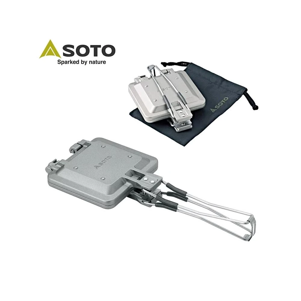 【SOTO】SOTO 折疊式熱壓三明治烤盤 (附收納袋) ST-952