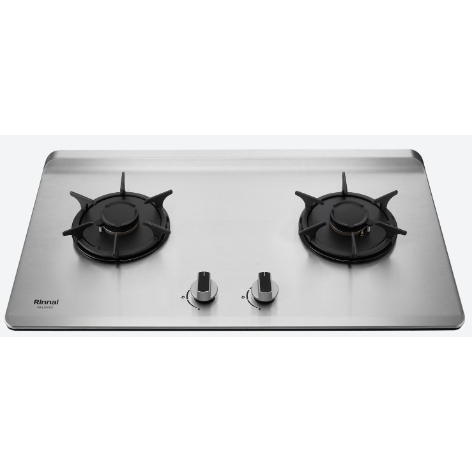 【林內】RB-L2600S 檯面式彩焱不銹鋼雙口爐 瓦斯爐 防漏 導流槽 導流槽設計