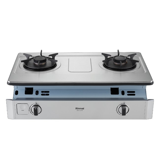 【林內】RBTS-L260S 嵌入式彩焱不銹鋼雙口爐 瓦斯爐 防漏 導流槽設計