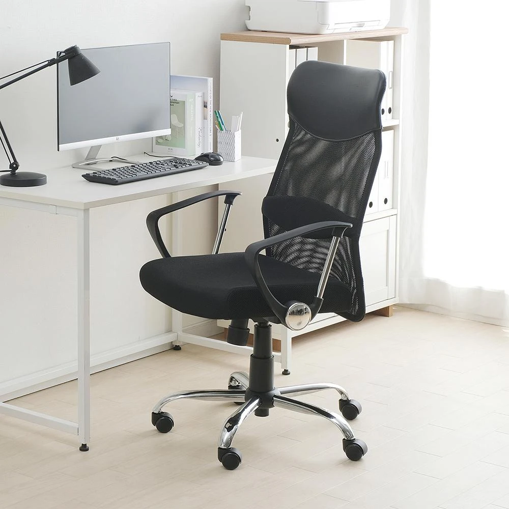 【IRIS】A 透氣網布附腰靠加高椅背電腦椅 OFC-MBH (辦公椅/椅子)