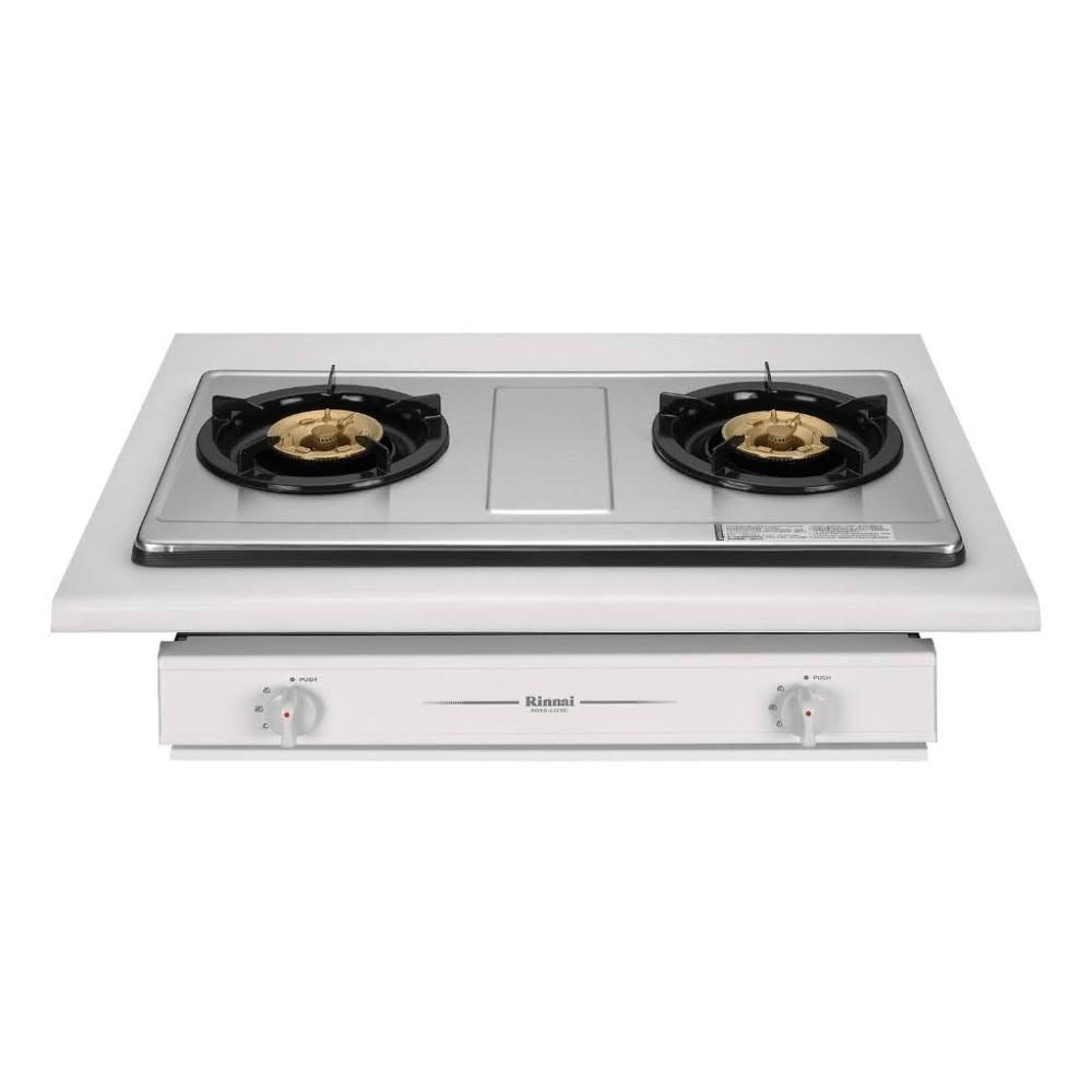 【林內】RBTS-227SC 嵌入式傳統不銹鋼雙口爐 (含基本安裝)｜嵌入爐｜銅合金爐頭｜熄火安全裝置｜壓電式點火｜瓦斯爐｜
