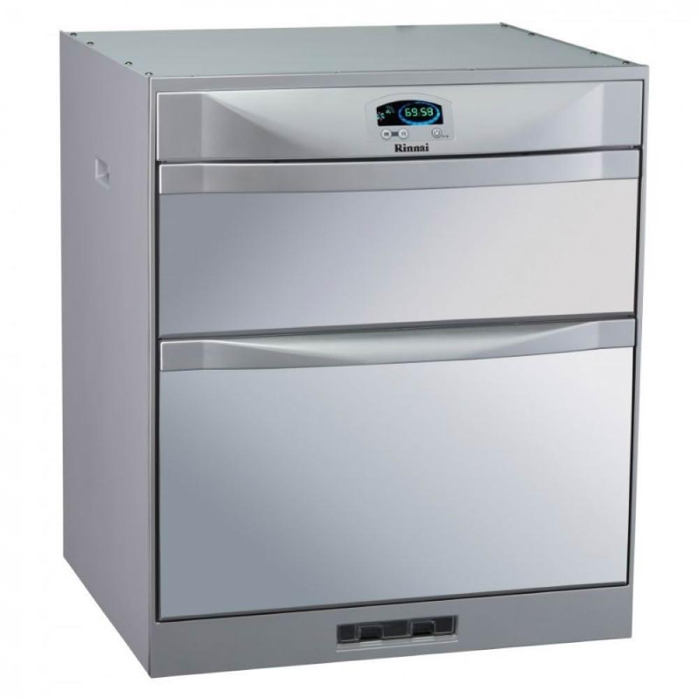【林內】RKD-4553P 落地式臭氧殺菌烘碗機 (僅配送)｜落地式｜45公分｜雙門抽屜｜溫控系統｜臭氧殺菌｜鏡面玻璃｜
