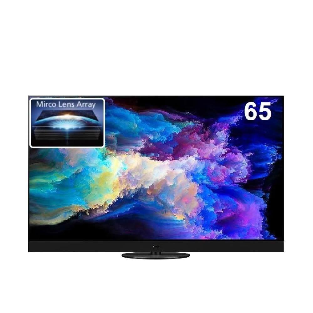 Panasonic國際牌TV-65Z95AGT為65吋OLED 4K UHD連網智慧顯示器，尺寸高916mm寬1448mm深350mm，支援16:9螢幕比例與環繞音效，提供優異聯網功能及SPDIF光纖輸出端子，適用於現代家庭娛樂，BSMI認證R31017，保固1年，產地中國。不含電視盒，無HDMI、USB等端子，專注高品質影像體驗。