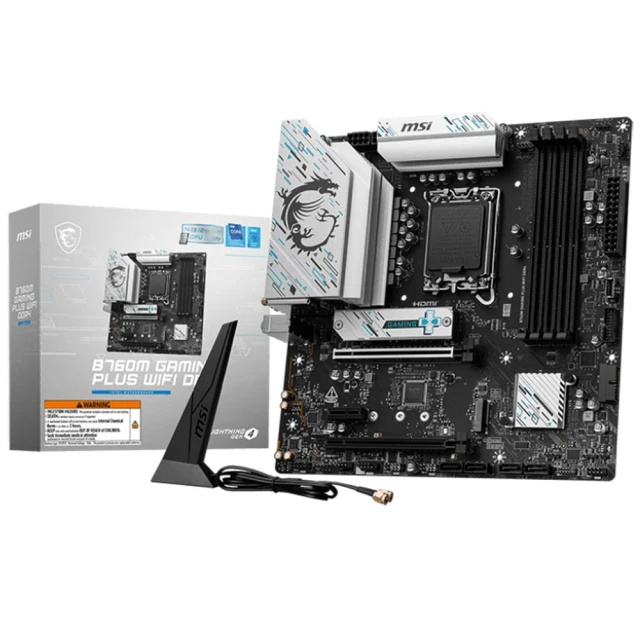 【MSI 微星】B760M GAMING PLUS WIFI D4 LGA1700主機板(MATX/3+2年保)