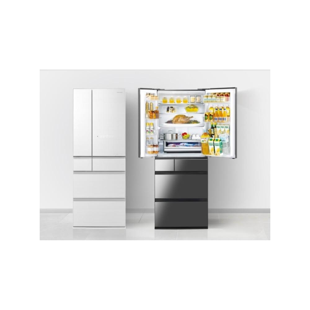 【Panasonic 國際牌】NR-F601WX-X1 600公升日製六門變頻玻璃冰箱-鑽石黑